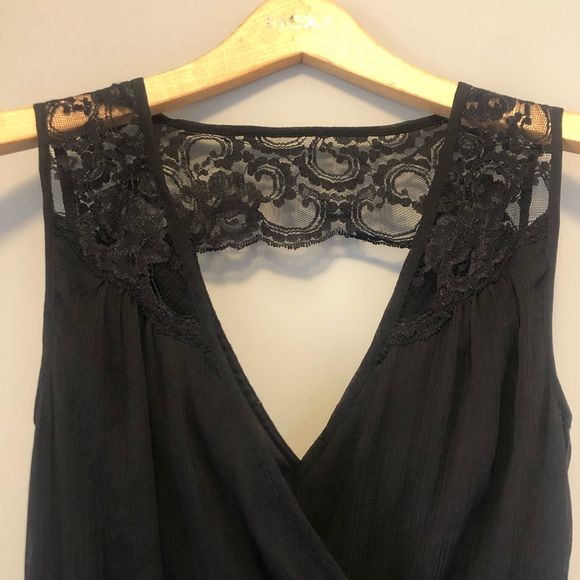 Vero Moda Black Lace Back Dress - Picture 3 of 5